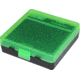 MTM P-100 Fliptop Box .380/9mm Luger Clear Green/Black