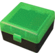 MTM RS-100 Rifle Ammo Box .17 To .222 Magnum Clear Green/Black