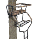 Muddy Commander Ladderstand, includes 1-1in Ratchet Strap, 2-1in Stabilizer Straps, 2-Full Body Arrest Harnesses, Adjustable Support Bar, Padded, Flip-Back Shooting Rail, Black/Camo MLS2100