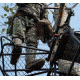 Muddy Outfitter Fixed Position, includes 1-1in Silent Cam-Buckle Strap, 1-1in Ratchet Strap, Accessory Bag, Full Body Arrest Harness, Camo, MUD-MFP3205