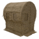 Muddy Portable Bale Blind, includes 8-12in wide x 16in tall bungee slide, reversible window coverings, Burlap MGB5800