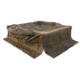 Muddy Portable Bale Blind, includes 8-12in wide x 16in tall bungee slide, reversible window coverings, Burlap MGB5800