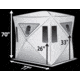 Muddy Redmeption Ground Blind, includes 9-steel stakes, Deluxe-Oversized Carry Bag with Backpack Straps, 4 Tie-Down Ropes, Camo MGB3000