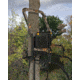 Muddy Skybox Ladderstand, includes 1-1in Ratchet Strap, 2-1in Stabilizer Straps, Adjustable Support Bar, Full Body Arrest Harness, Adjustable Padded Shooting Rail that flips back., Black/Camo MLS1500