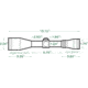 Mueller Optics 3-10�44 Sport Dot Rifle Scope MU31044IGR Dimensions
