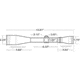 Mueller Optics 8-32x44 Side Focus Target Rifle Scope, Target Dot Reticle, Black, MU83244TD