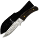 Mustang Blue Ride Mountains Fixed Blade Knife, Walnut Handle, Plain FP74408