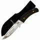 Mustang Bull Moose Fixed Blade Knife, Walnut Handle, Plain FP74410