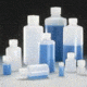 Nalge Nunc Boston Round Bottles, High-Density Polyethylene, Narrow Mouth, NALGENE 2002-0016