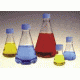 Nalge Nunc Disposable Erlenmeyer Flasks with Vented Closure, PETG, Sterile, NALGENE 4115-0500 Plain Bottom Flasks