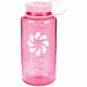 Nalgene 32oz Wide Mouth Bottle, Pink/Pink Lid, 341825
