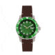 Nautis Nautis Dive Pro 200 Leather-Band Watch w/Date, Green, One Size, GL1909-F
