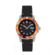 Nautis Nautis Dive Pro 200 Leather-Band Watch w/Date, Orange/Black, One Size, GL1909-H