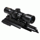 NcSTAR AK Tri Rail Cover w/ 4X30 Compact Rifle Scope and 1in Rings,Black KAKSC430B