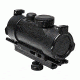 NcSTAR AR Combo/Carry Handle Adapter/Red Reflex Sight w/ Integrated Weaver Mount, Black KARHDBB130-A