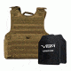 NcSTAR Expert Carrier Vest w/Two 10x12in Shooters Cut Hard PE Ballistic Panels, Tan, 2XL BPCVPCVXL2963T-A