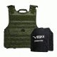NcSTAR Expert Carrier Vest w/Two 10x12in Shooters Cut Hard PE Ballistic Panels, Green, 2XL, BPCVPCVXL2963G-A