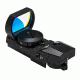 NcSTAR KeyMod Quick Release 4 Reticle Reflex Optic, Red ILL, Black VD4BKM