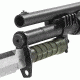 NCSTAR Shotgun Rails and Bayonet Mount , Remington 870, Black MSHBAYREM