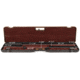 Negrini Compact Scoped Bolt Action Rifle Case, Black/Cognac Leather/Brown, L 45.5in x W 10.875in x D 3.25in 1619LUNGA/5517