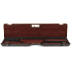 Negrini Compact Scoped Bolt Action Rifle Case, Black/Cognac Leather/Brown, L 45.5in x W 10.875in x D 3.25in 1619LUNGA/5517