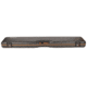 Negrini Compact Scoped Bolt Action Rifle Case, Black/Cognac Leather/Brown, L 45.5in x W 10.875in x D 3.25in 1619LUNGA/5517