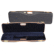 Negrini OU/SxS Deluxe Hunting Shotgun Case, Navy/Tobacco Leather/Navy Interior, 1605LX/5138