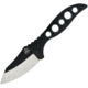 Nemesis Hellion Neck Knife 2-Tone Knife, 4in Overall, 1.63in Blade, One Piece Black/Satin 9Cr13Comov SS Construction, Black Kydex Neck Sheath, NK-4TT