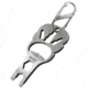 NexTool Monster Mouth Pocket Multi-tool w/Carabiner, Chrome KT5010B