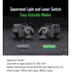 Nextorch WL22 LED Compact Weapon Light w/Green Laser. Lithium Ion, White, 650 Lumens, Black, PS520034