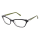 Nicole Miller Amber Eyeglass Frames - Frame BLACK/CRYSTAL, Size 54/16mm NMAMBER01