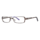 Nicole Miller Charlton Bifocal Prescription Eyeglasses - Frame Matte Chocolate Brown, Size 54/13mm NMCHARLTON02