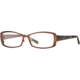 Nicole Miller Collection NL New Wave SENL NEWW00 Single Vision Prescription Eyewear - Brown Clash SENL NEWW005430 BN