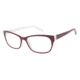 Nicole Miller Garnet Eyeglass Frames - Frame MULBERRY/MARBLE, Size 55/16mm NMGARNET03