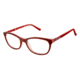 Nicole Miller Larkin Single Vision Prescription Eyeglasses - Frame Brown Horn, Size 50/16mm NMLARKIN02