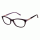 Nicole Miller Larkin Single Vision Prescription Eyeglasses - Frame Eggplant/Lilac, Size 50/16mm NMLARKIN03