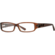 Nicole Miller Synthes-Eyes SENM SYNT00 Bifocal Prescription Eyeglasses - Brown SENM SYNT005435 BN