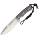 Nieto Chaman Macro Fixed Blade Knife, 5.5 satin finish 1.4116 stainless blade, Black canvas micarta handle, 141-M