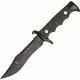 Nieto Cuchillo Combate Fixed Blade 4.5in. Knife, SS Partially Sertated Black Blade, Green Handle NIE3001