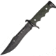 Nieto Cuchillo Combate Fixed Blade 7in. Knife, SS Partially Sertated Black Blade, Green Handle NIE3002