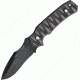 Nieto Cuchillo Pegasus Fixed Blade Knife, SS PE Black Blade, Black and Brown Handle NIE6001K