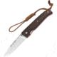 Nieto Mountain Linerlock Micarta Folding Knife, 3.25 satin finish 1.4116 stainless blade, Brown micarta handle, 245-Y