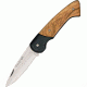 Nieto Navaja Camping Fold Knife, SS Slipjoint PE Blade, Hardwood Olive and Black handle NIE109N