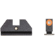 Night Fision Accur8 Student Gun Night Sight Set, Glock 42/43/43X, Orange Front Ring, One-Dot Rear, GLK-003-015-OGZG