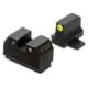 Night Fision Optics Ready Stealth Night Sight Set for Sig P320/RMR/507c/508t/Romeo Pro w/ Yellow Front Ring, Black, One Size, SIG-180-345-332-YGZG