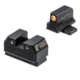 Night Fision Optics Ready Stealth Night Sight Set for Sig P365/P320/EPS w/ Orange Front Ring, Black, One Size, SIG-180-289-287-OGZG