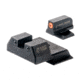 Night Fision Optics Ready Stealth Night Sight Set, S&amp;W M&amp;P Shield Plus w/ 507k, Orange Front, Black, SAW-204-215-290-OGZG