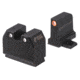 Night Fision Optics Ready Stealth Night Sight Set, Sig P320 w/ DPP/509t/Acro, Orange Front, Black, SIG-180-455-440-OGZG