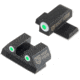 Night Fision Perfect Dot Night Sight Set w/Front, Square Rear, White Front w/Green Tritium, White Rear w/Green Tr, Fits Sig Sauer .40 S&W & .45 ACP Caliber P-Series , SIG-176-003-WGWG