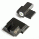 Night Fision Perfect Dot Night Sight Set w/Front, U Rear, White Front w/Green Tritium, Blank Rear, Fits Smith & Wesson M&P SHIELD .40/.45/9mm Models, SAW-202-014-WGZX
